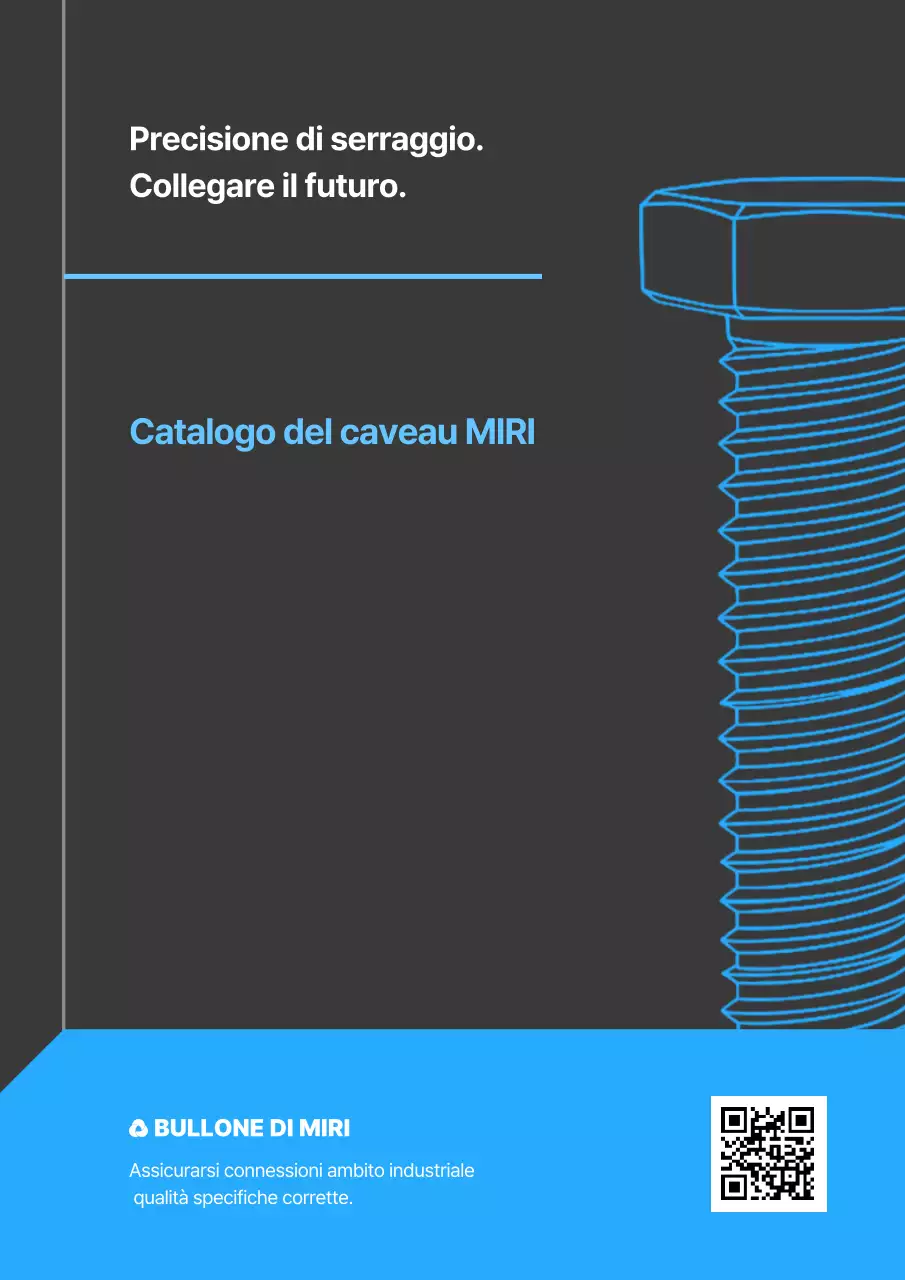 Catalogo industriale moderno blu cielo