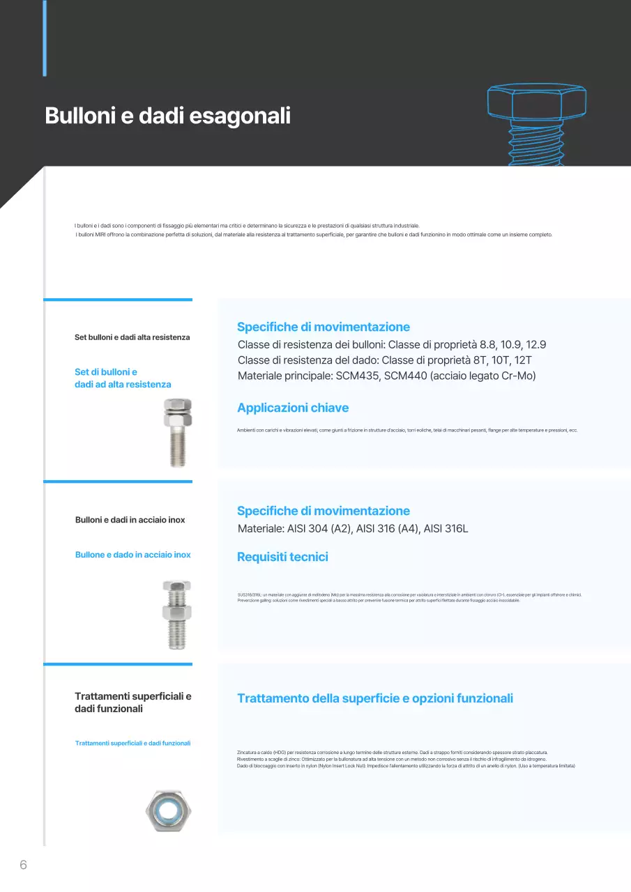 Catalogo industriale moderno blu cielo