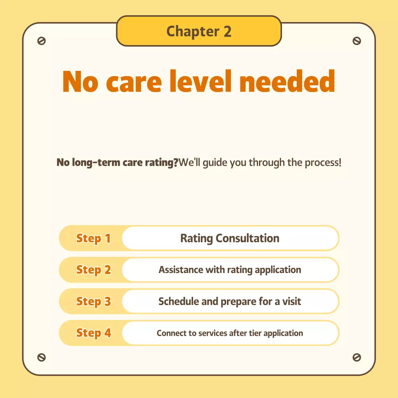 Yellow Simple Nursing Service Guide