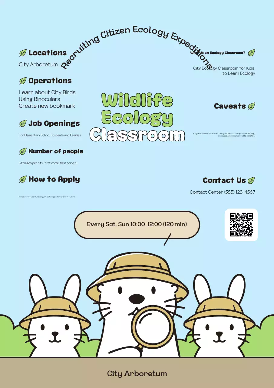 Tuyển dụng Giáo dục Sinh thái Dễ thương Sky Blue