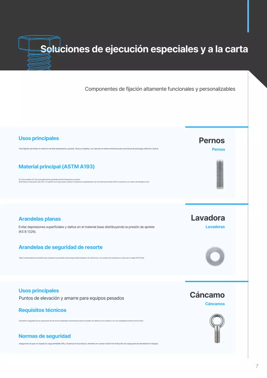 Catálogo industrial moderno azul cielo