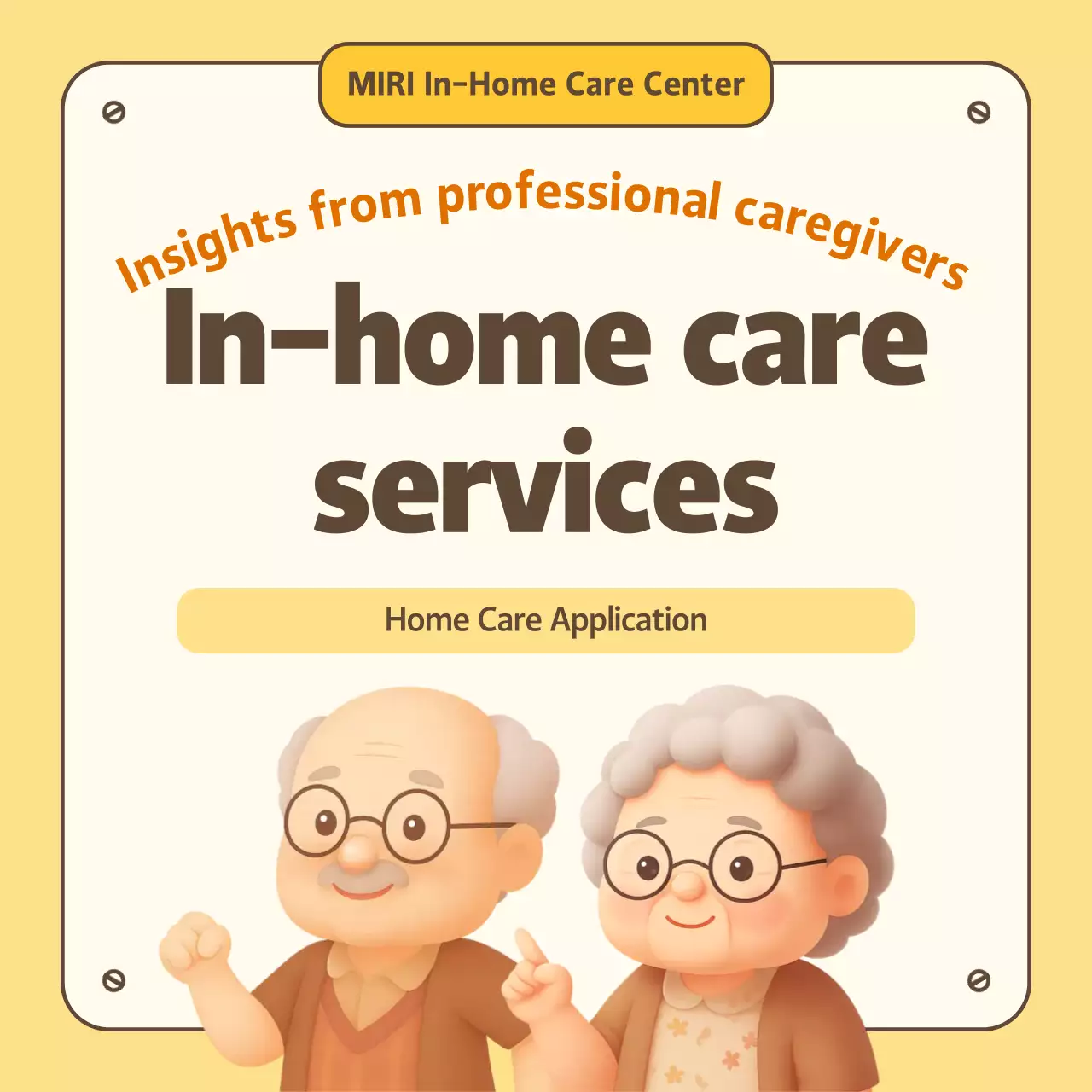 Yellow Simple Nursing Service Guide