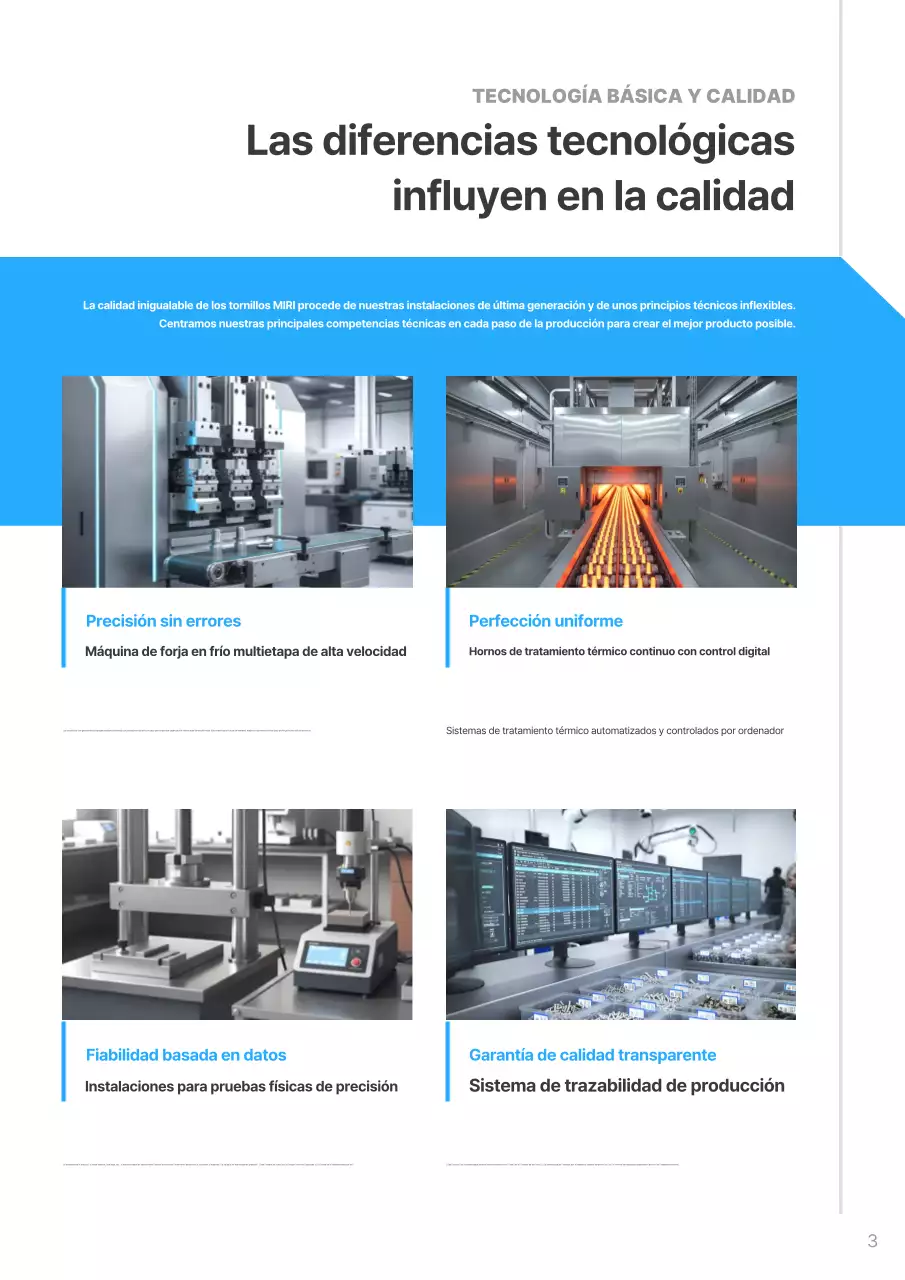 Catálogo industrial moderno azul cielo