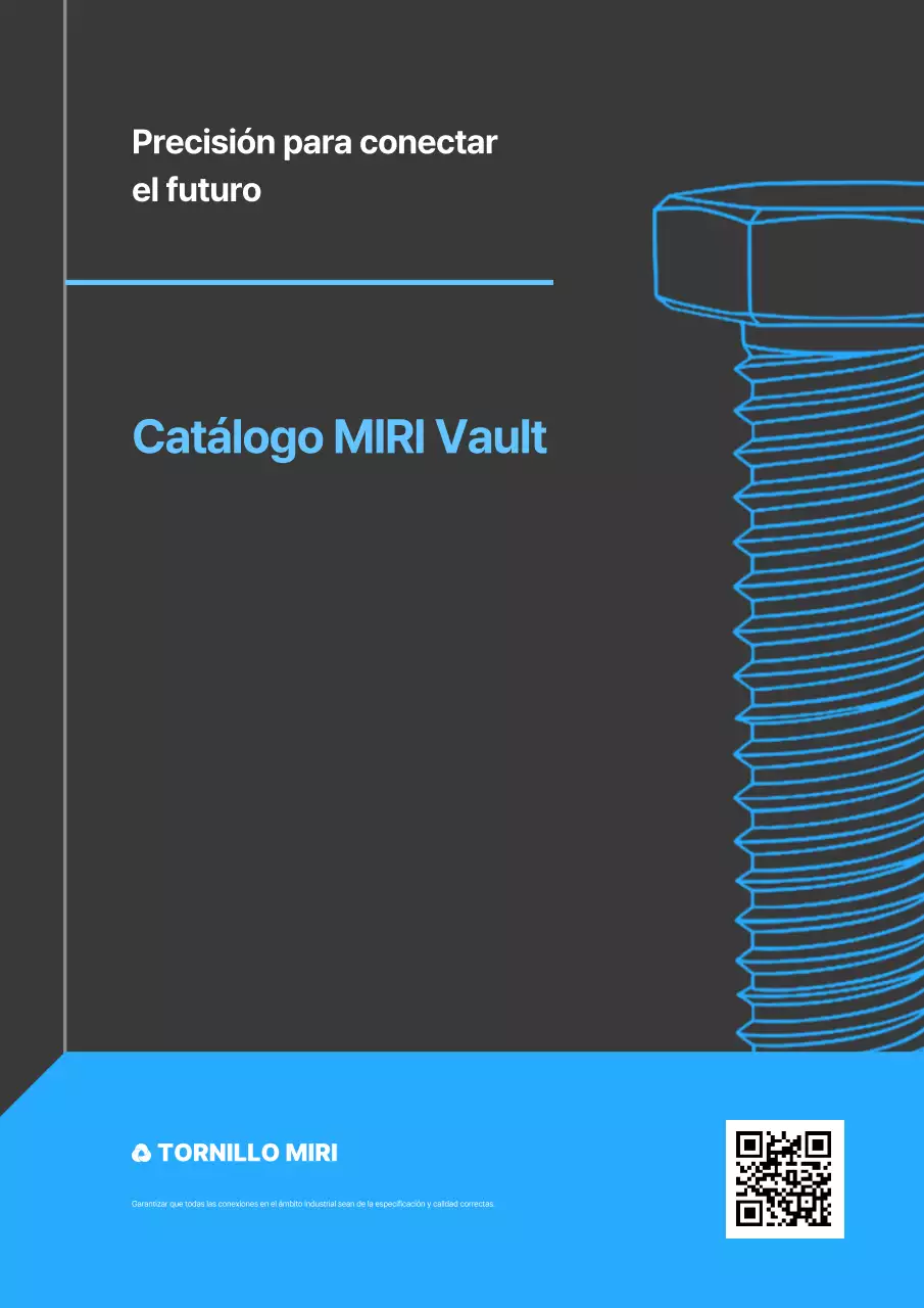 Catálogo industrial moderno azul cielo