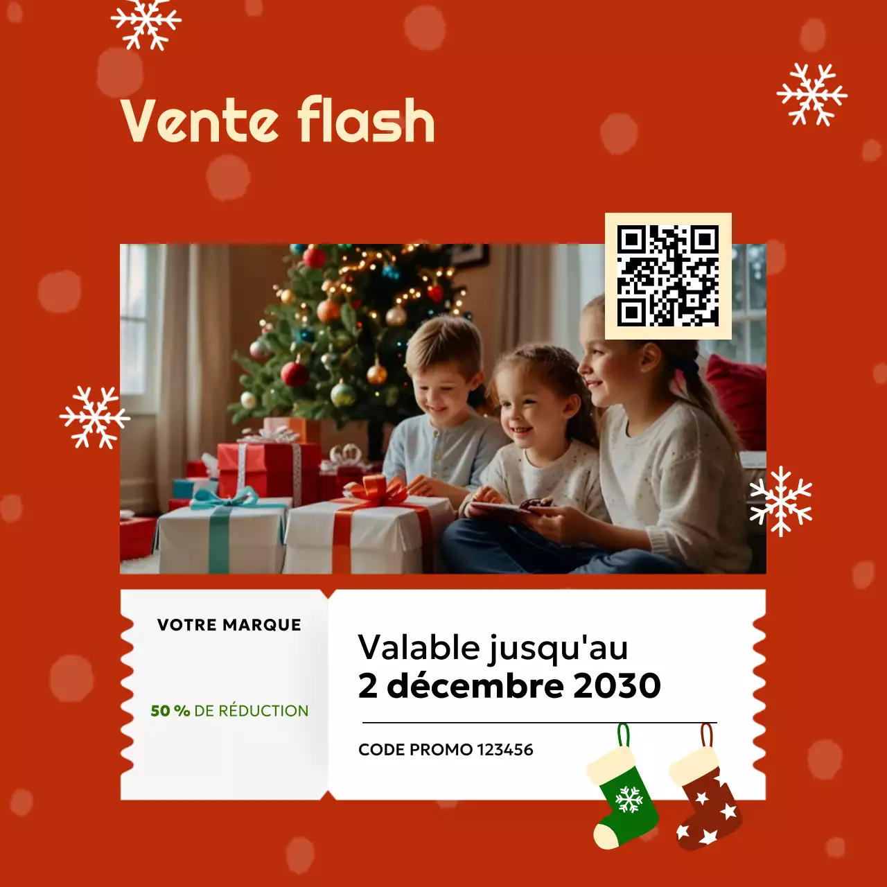 Promotion des soldes de fin d'année Orange