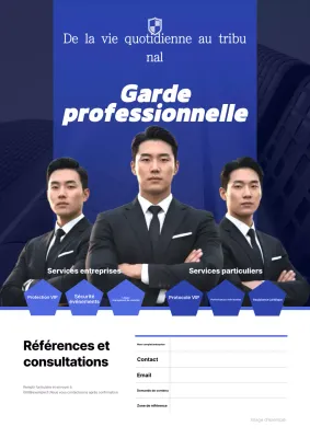 Guide des services de sécurité modernes bleus