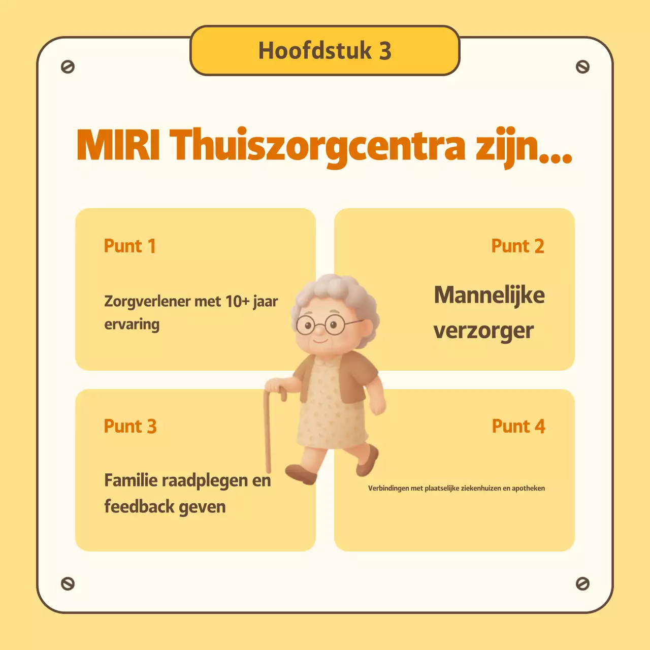 Gele eenvoudige verpleegkundige servicegids