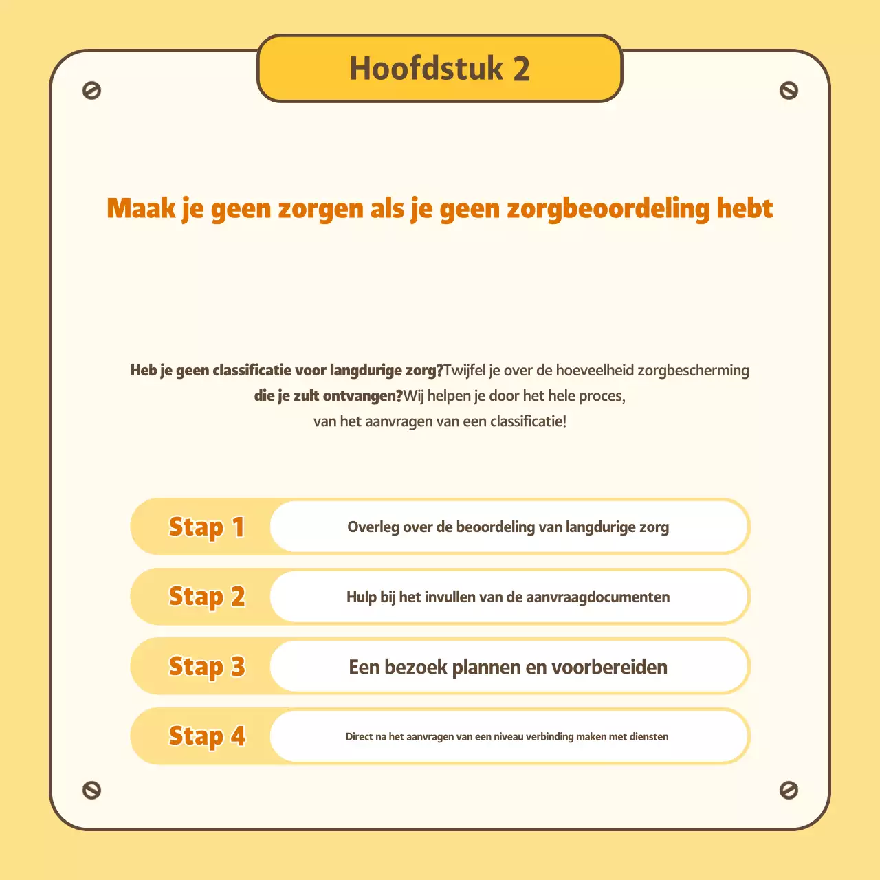 Gele eenvoudige verpleegkundige servicegids