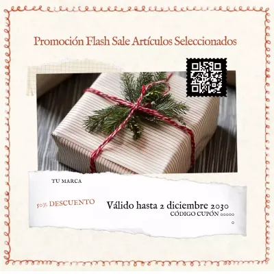 Publicación promocional de venta vintage roja