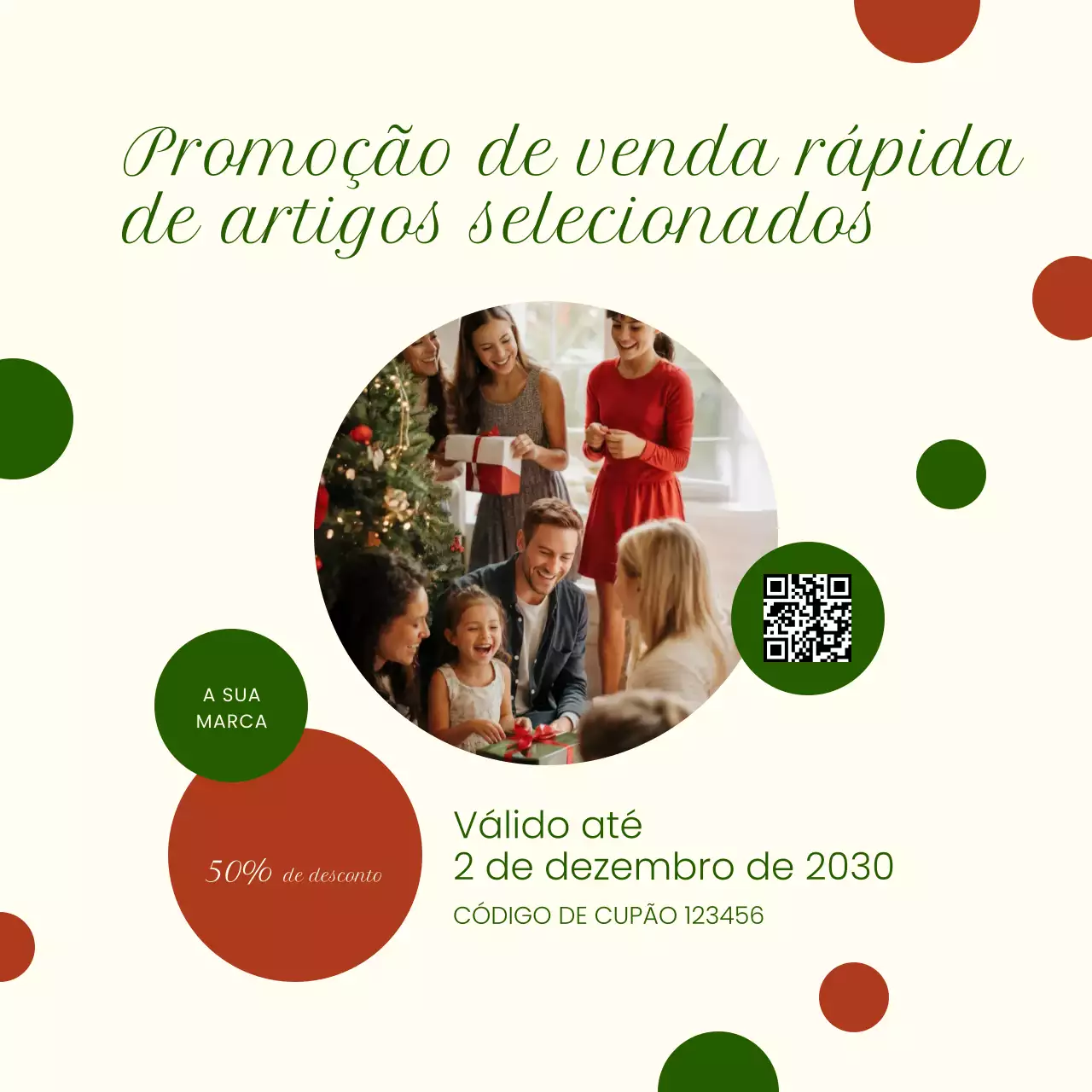 Promoção de Vendas Modernas em Bege
