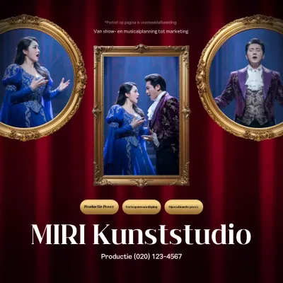 Rode klassieke muziekadvertentie