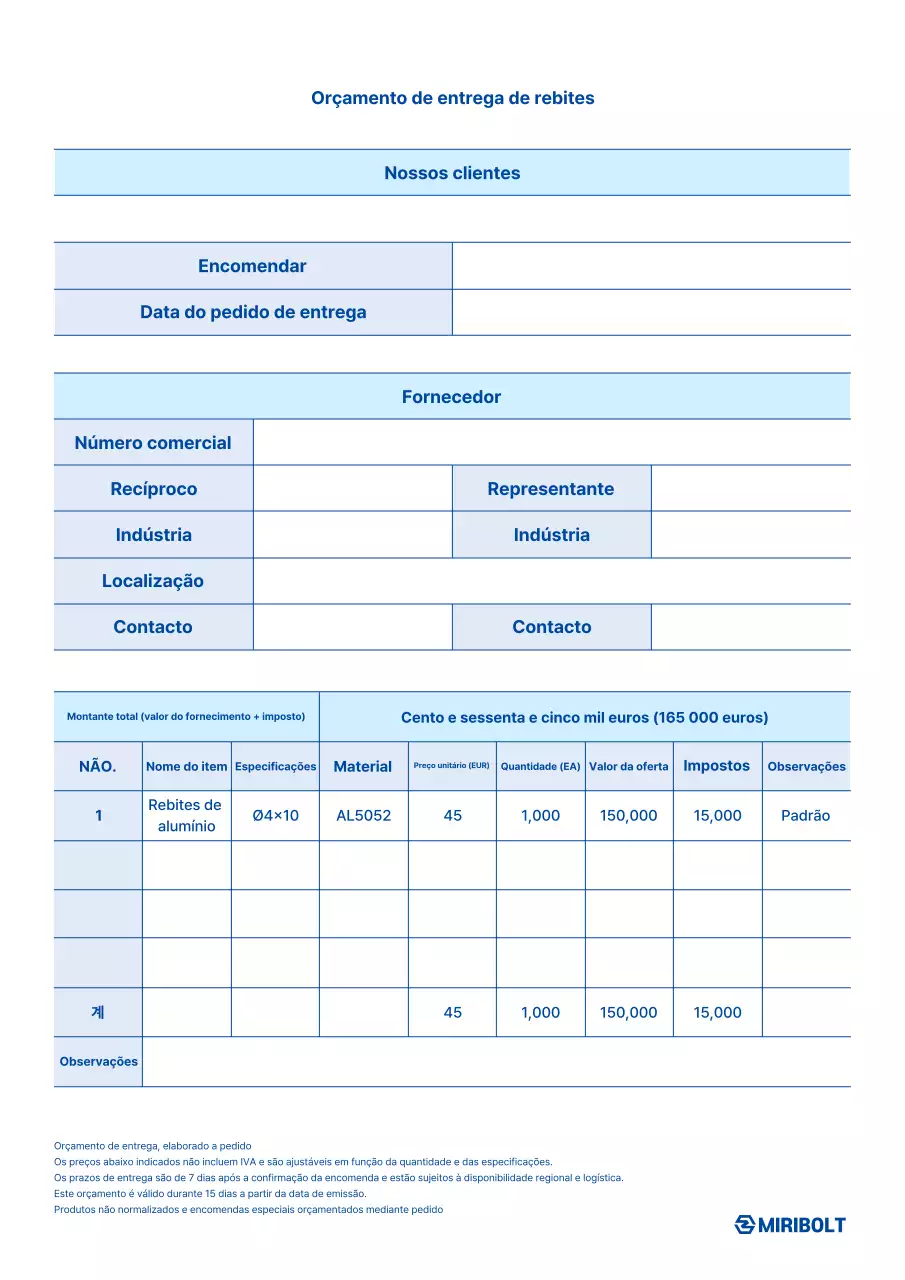 Manual de Cotação Básica Azul