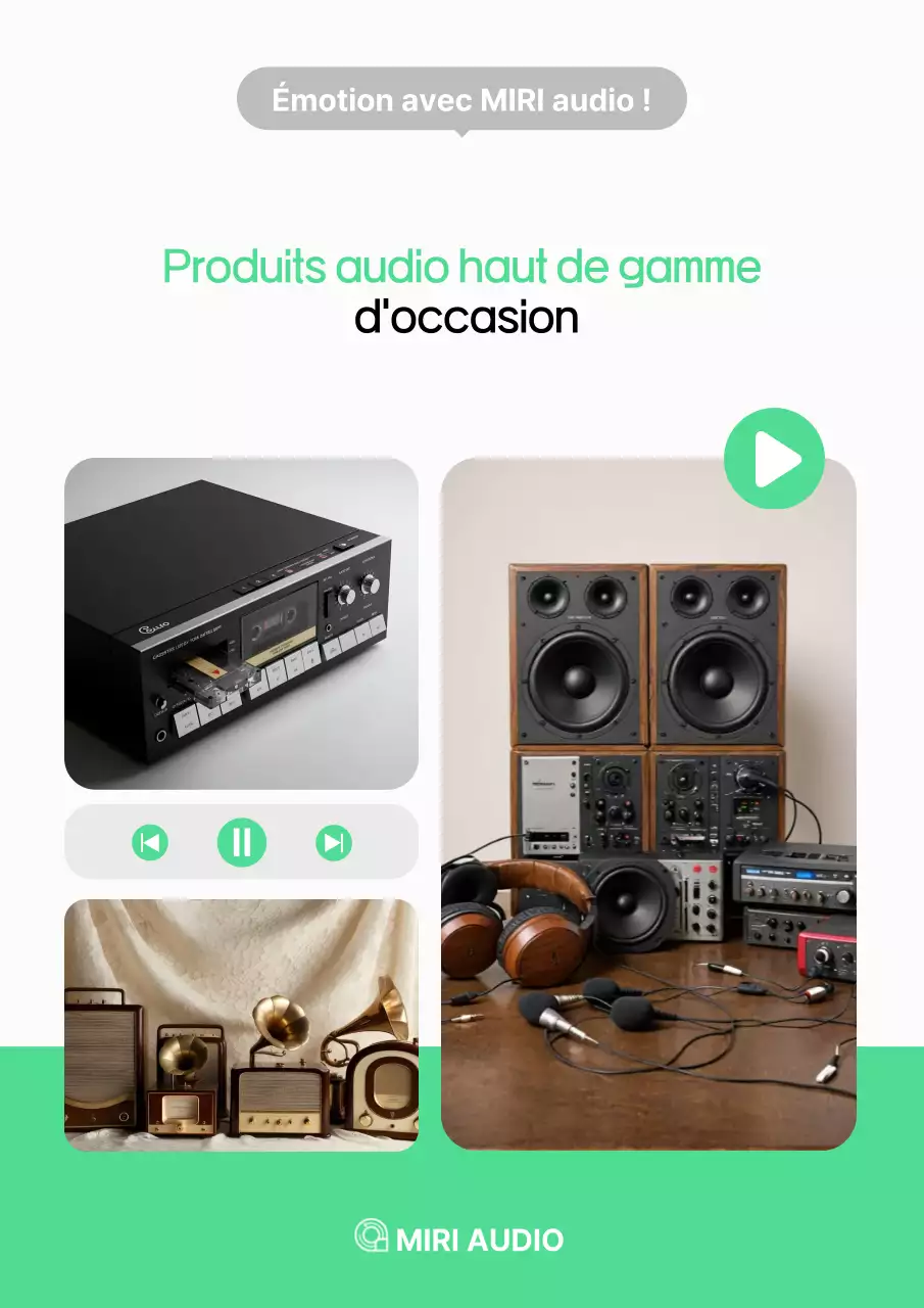 Publicité audio vintage Mint