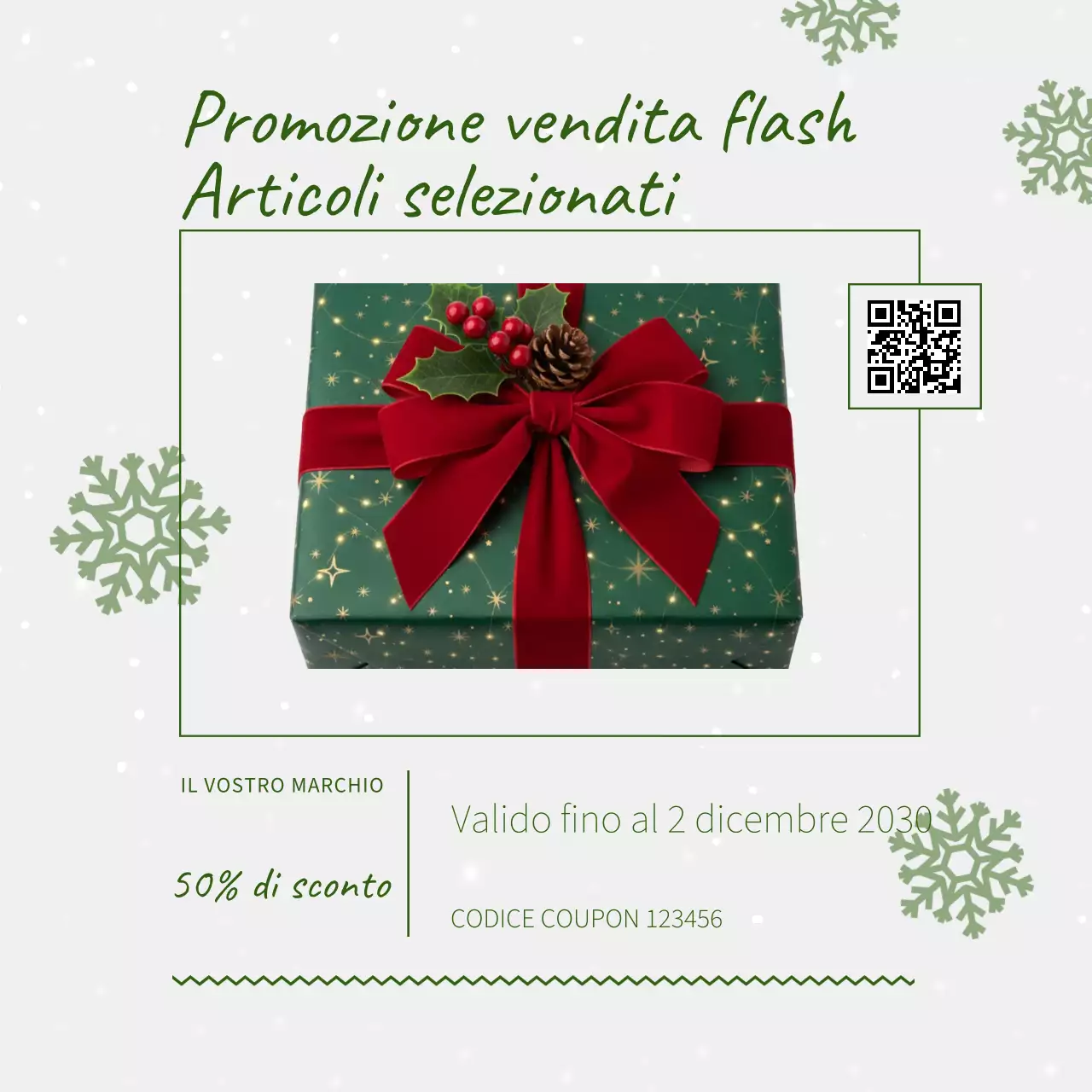 Post promozionale per le festività verdi