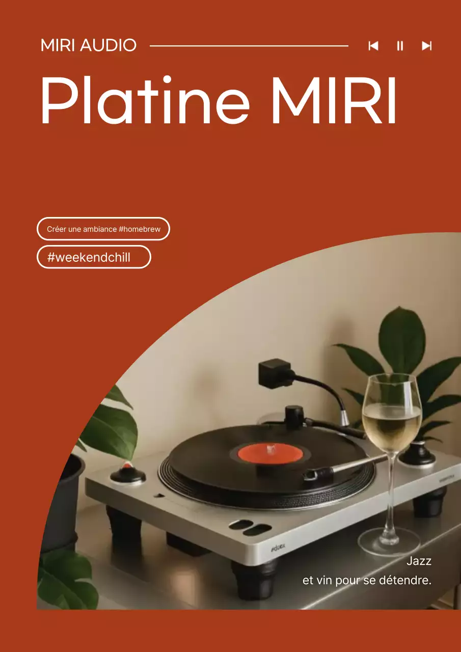 Publicité audio moderne de Brown