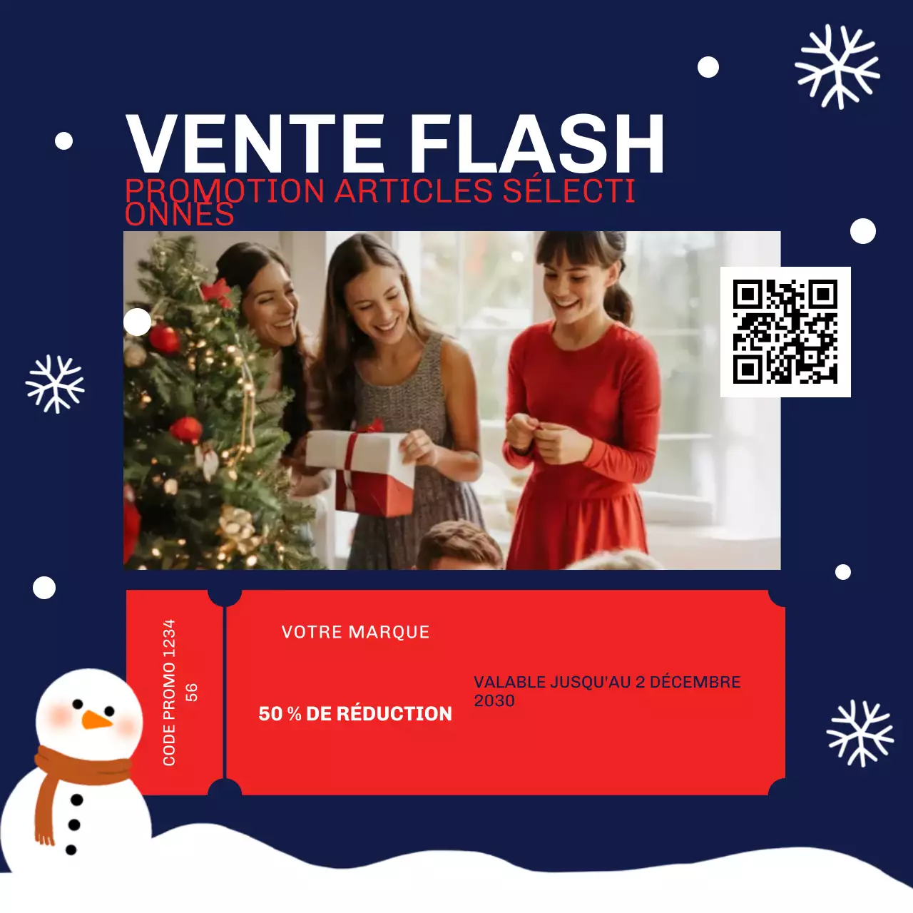 Publication promotionnelle de la Marine pour les fêtes de fin d'année