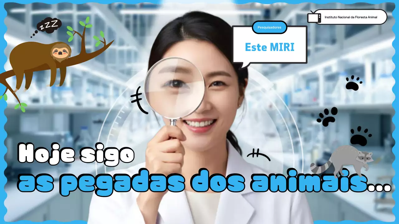 Promoção do canal do Blue no YouTube: Pesquisador de Vida Selvagem Limpa