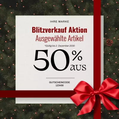 Rote Festtags-Verkaufsaktion