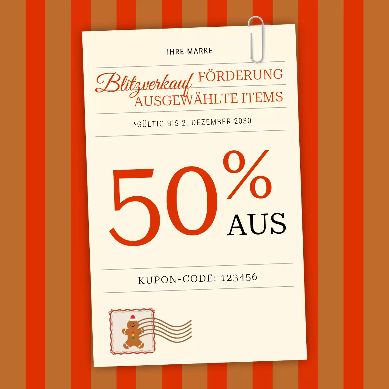 Aktionsbeitrag zum Verkauf roter Vintage-Artikel