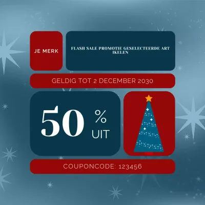 Rode moderne vakantiepromotiepost