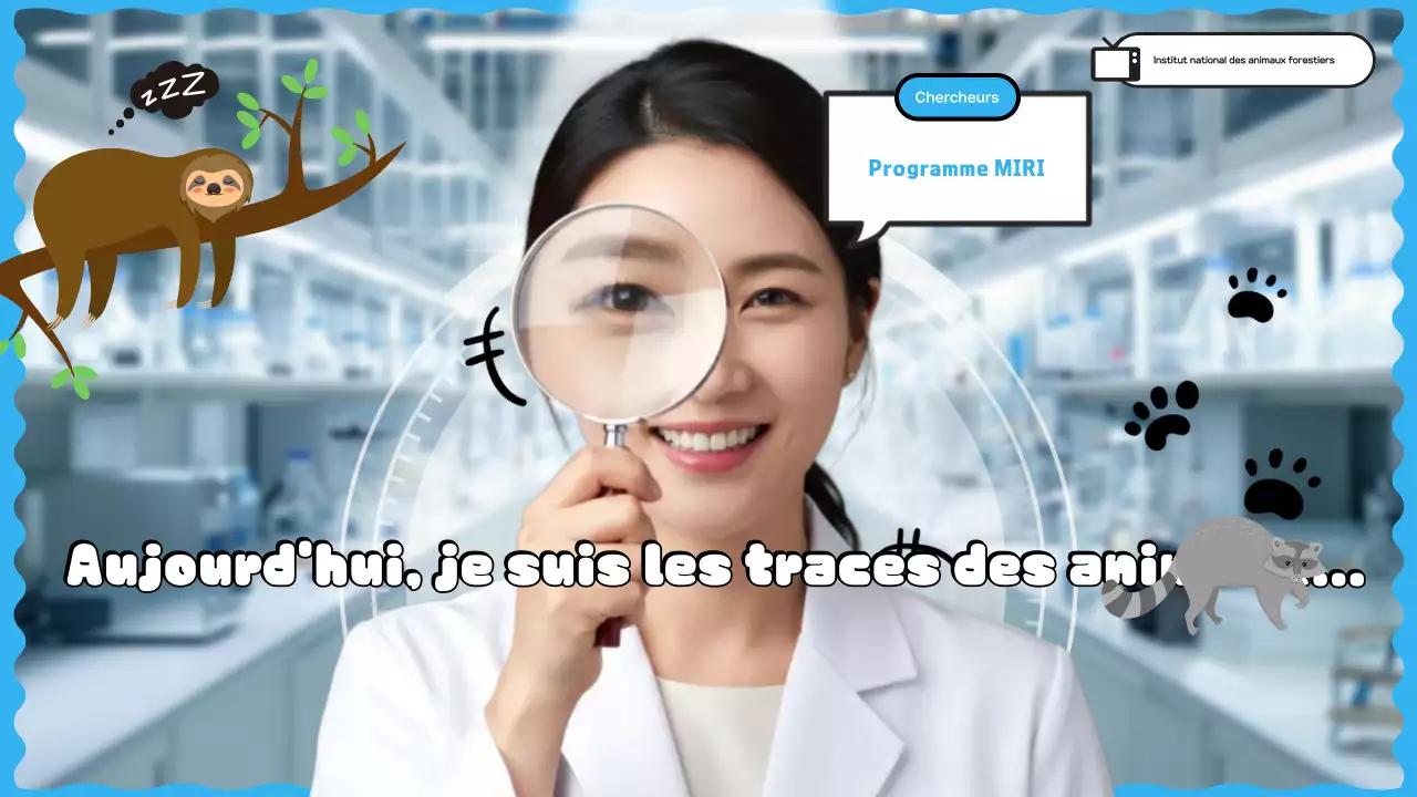 Promotion YouTube de Blue, chercheur en faune propre