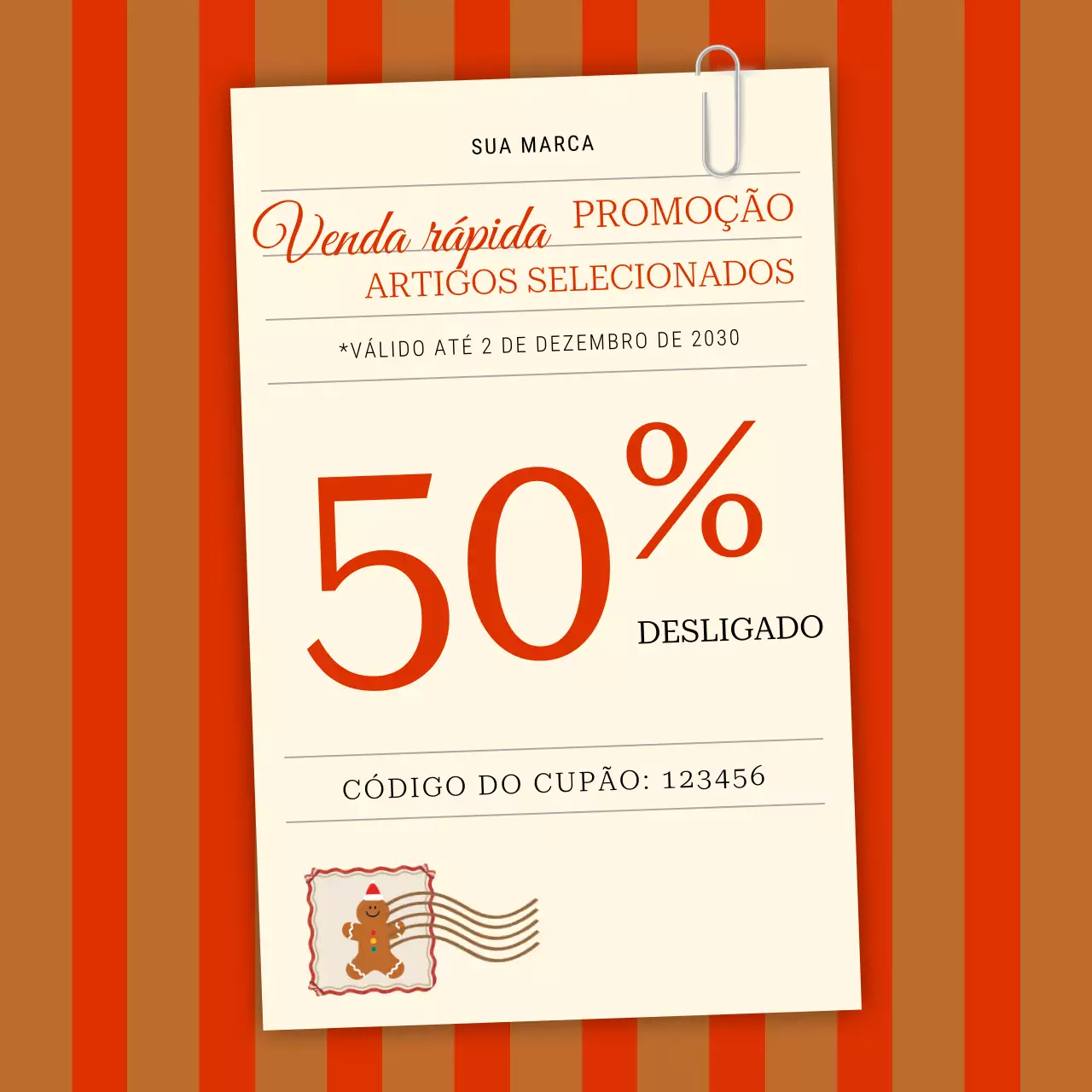 Postagem promocional de venda de itens vintage vermelhos