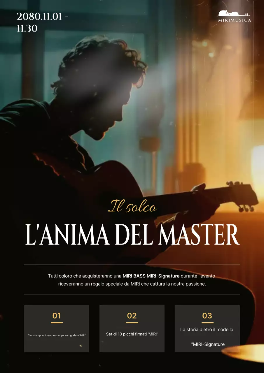 Promozione della collaborazione con strumenti musicali vintage neri