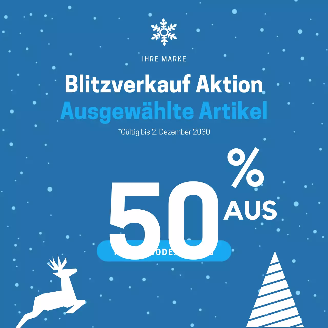 Blue Modern Sale Promotion Post