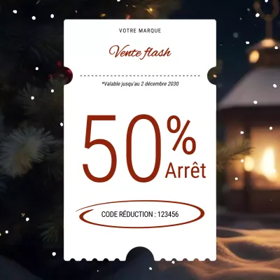 Promotion de soldes élégantes rouges