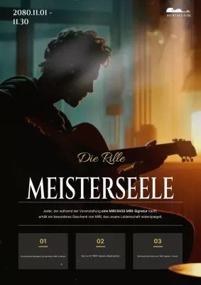 Förderung der Zusammenarbeit mit schwarzen Vintage-Musikinstrumenten