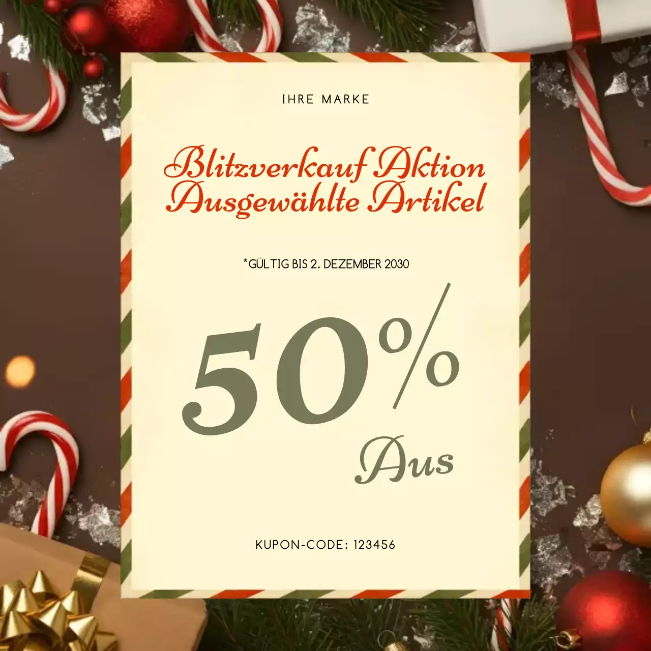 Beige Classic Holiday Promotion Post