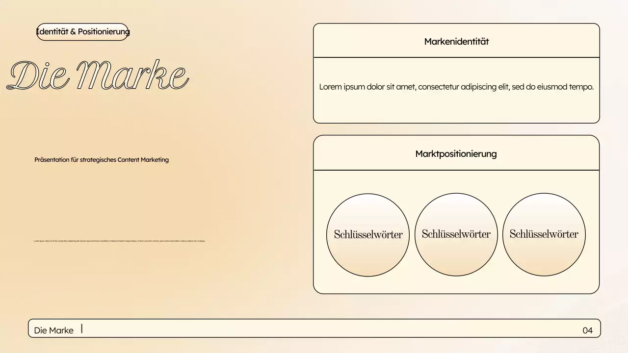 Beige Elegante Marketingpräsentation