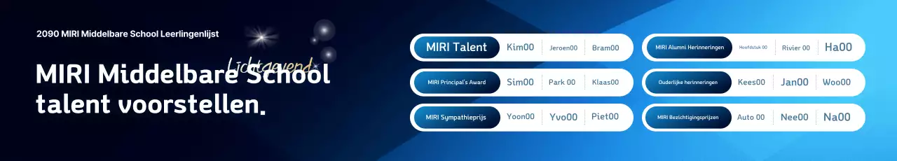 Promotie Blauwe Moderne School