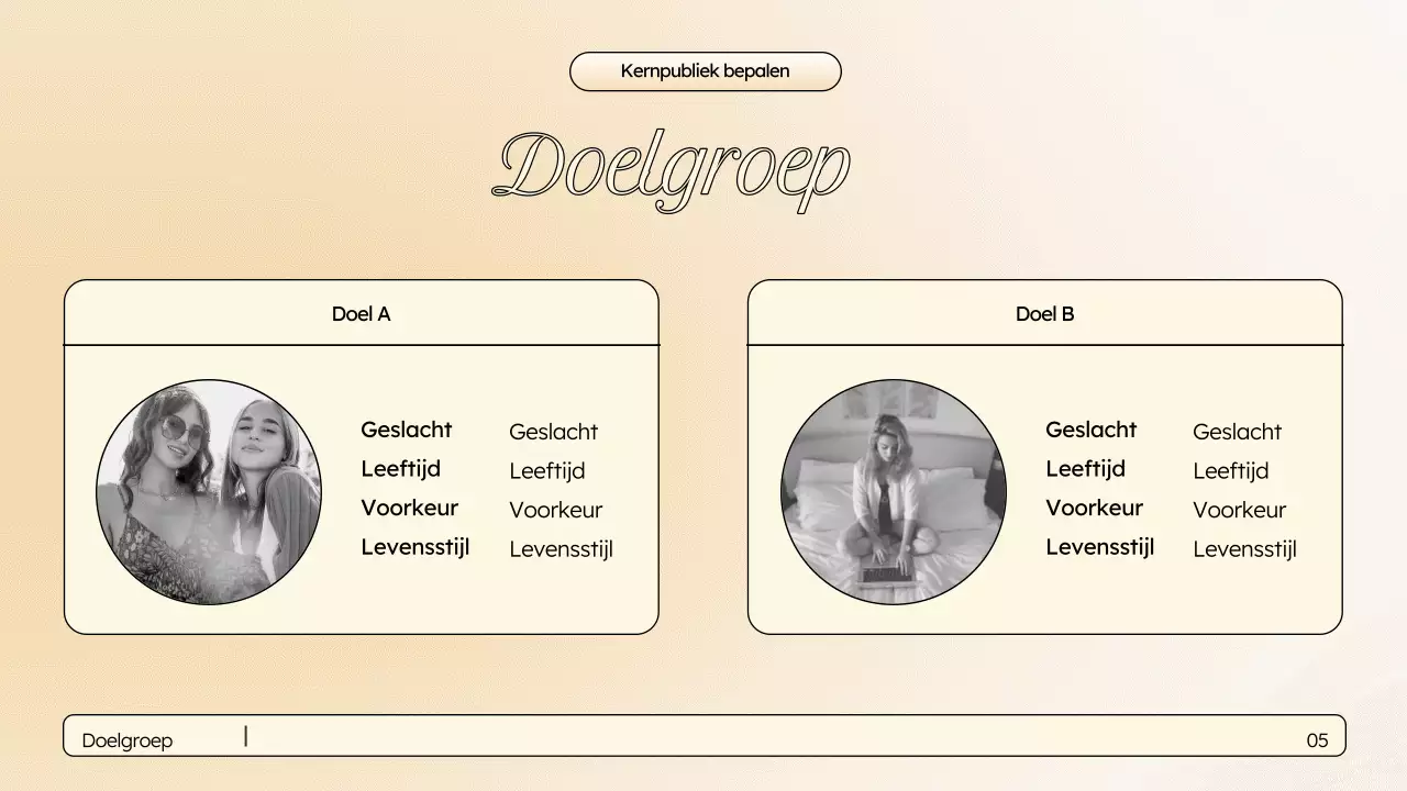 Beige elegante marketingpresentatie