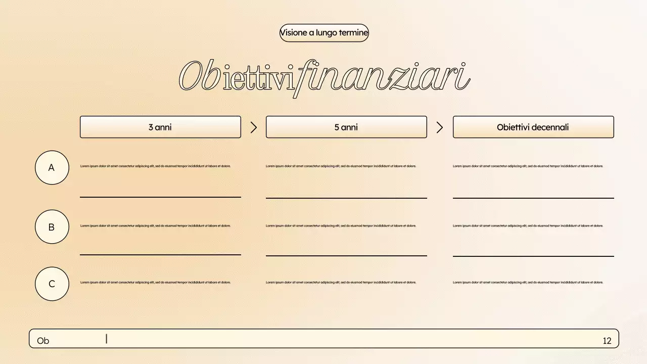 Presentazione di marketing elegante beige