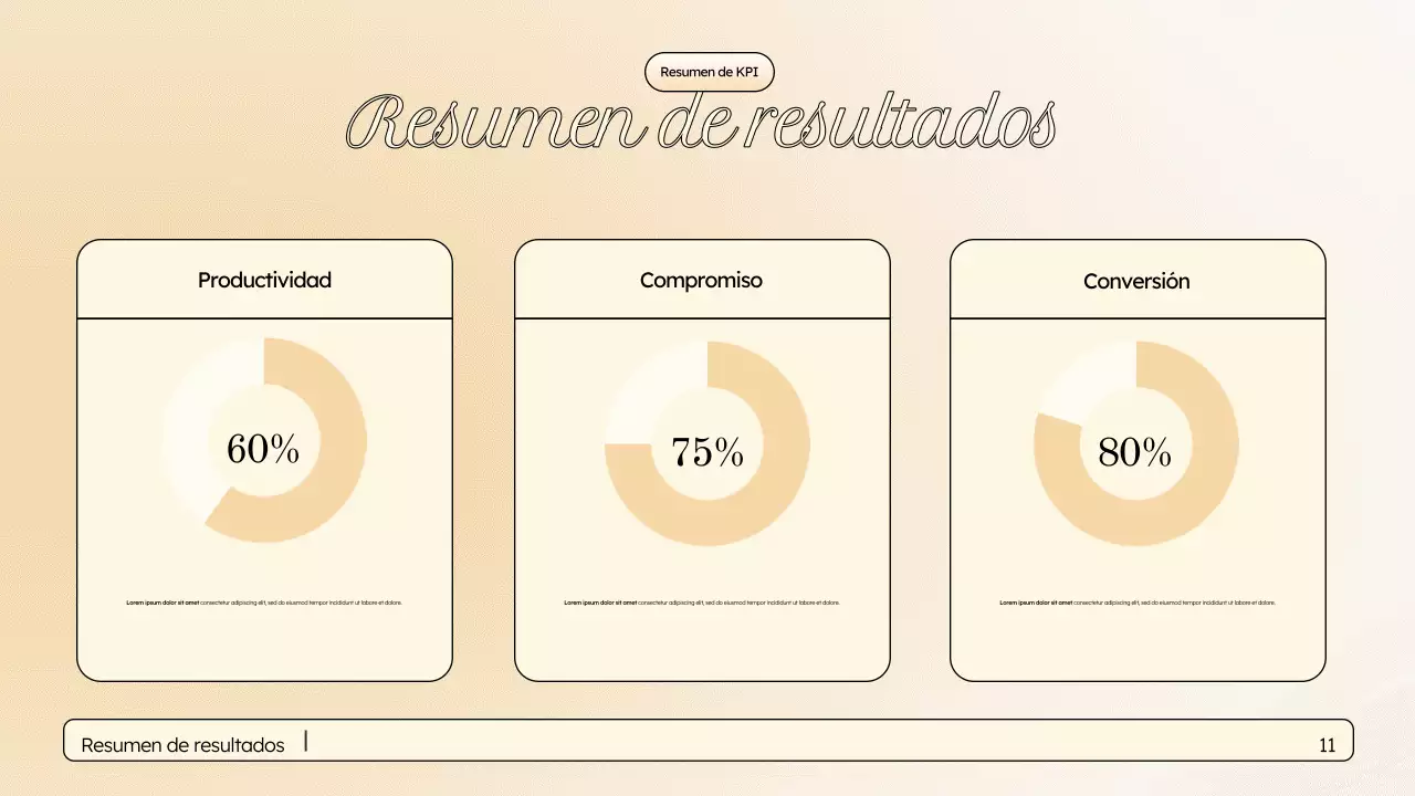 Presentación de marketing elegante en color beige