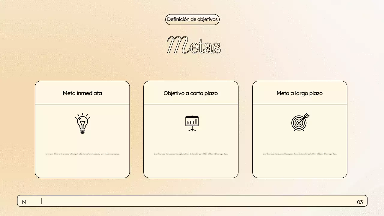 Presentación de marketing elegante en color beige