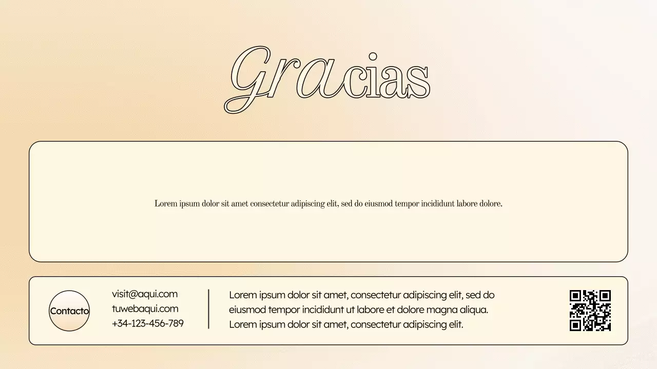 Presentación de marketing elegante en color beige