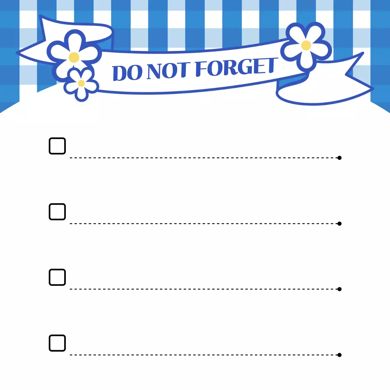 파랑 심플 메모 리스트