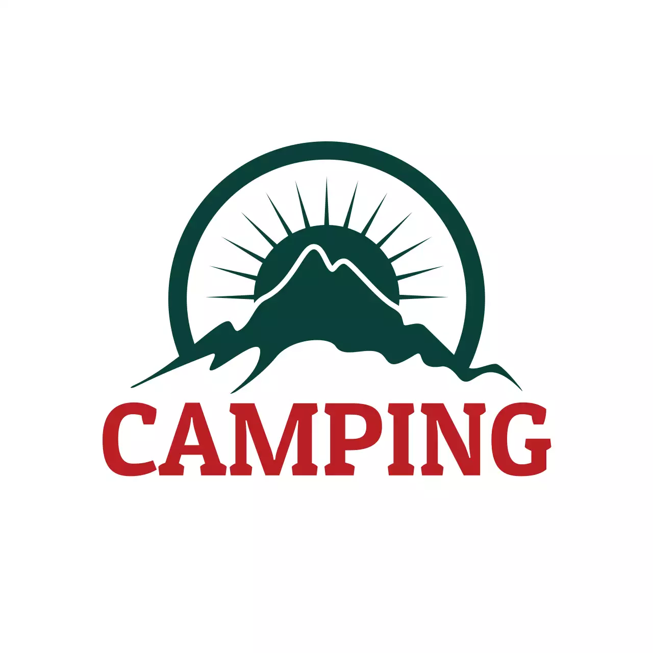 흰색 심플 캠핑 가게