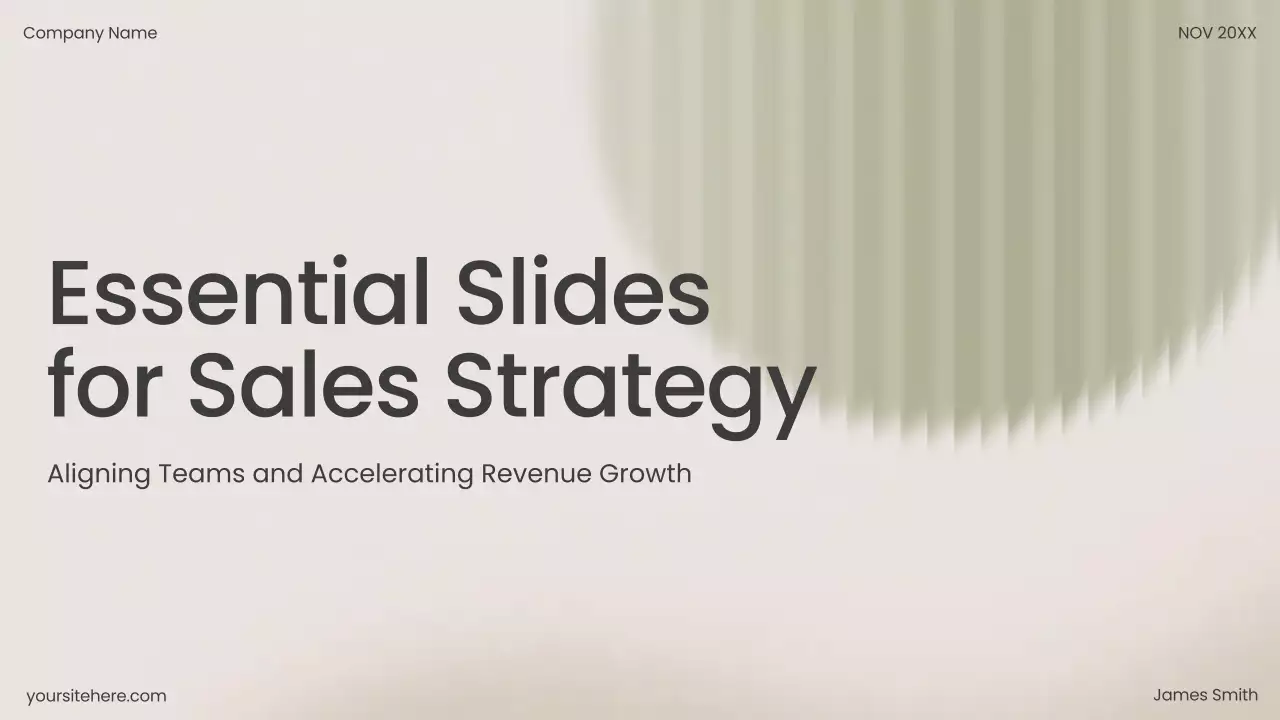 Beige Modern Sales Presentation