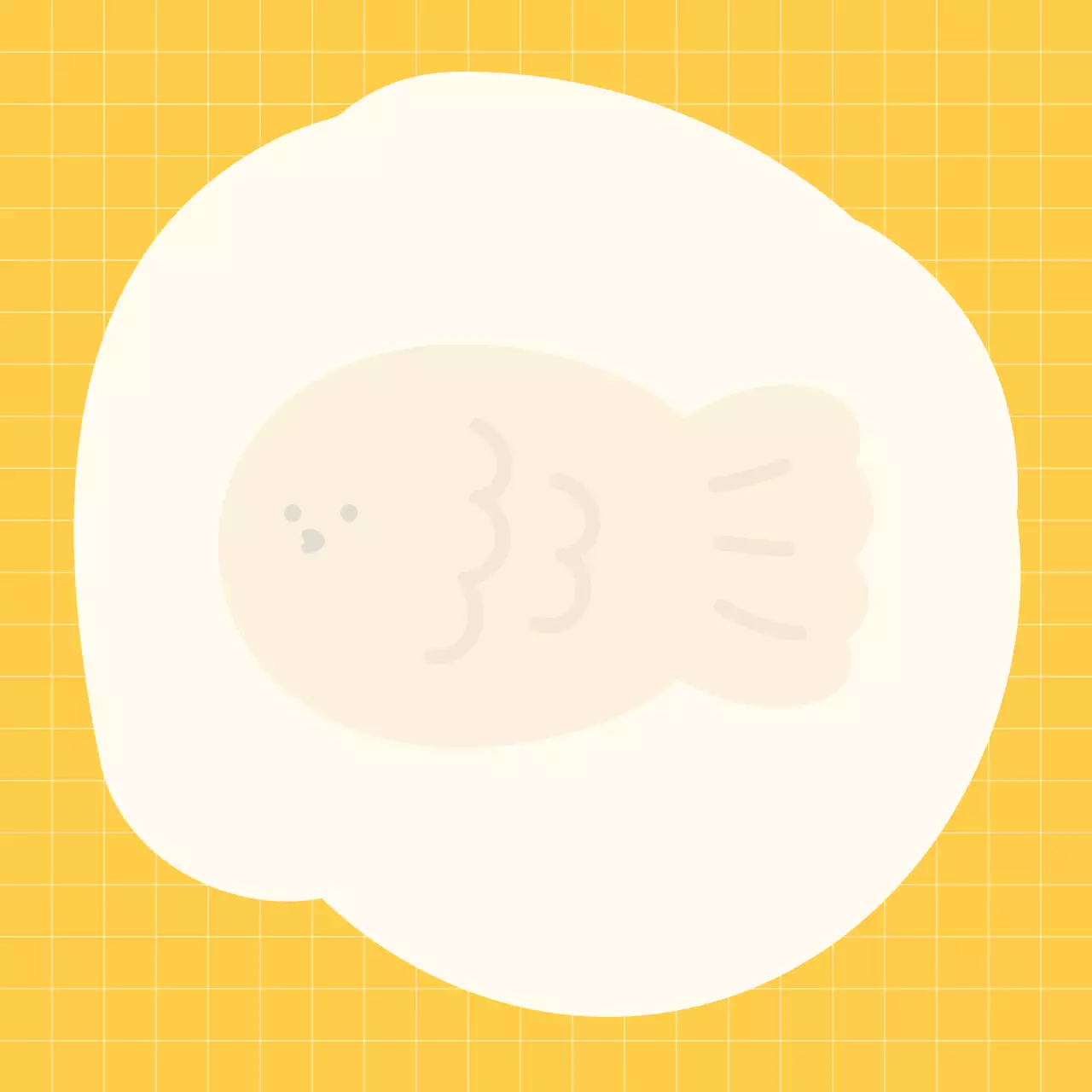 노랑 아기자기한 붕어빵 문구