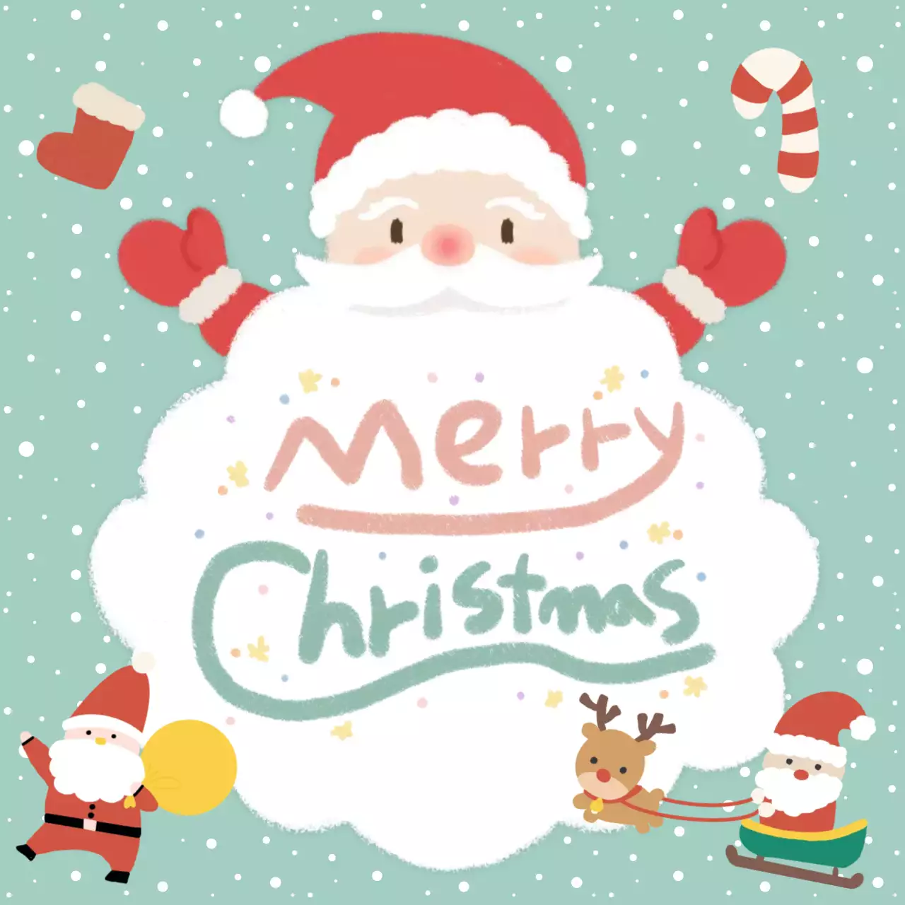 빨강 산타의 귀여운 편지