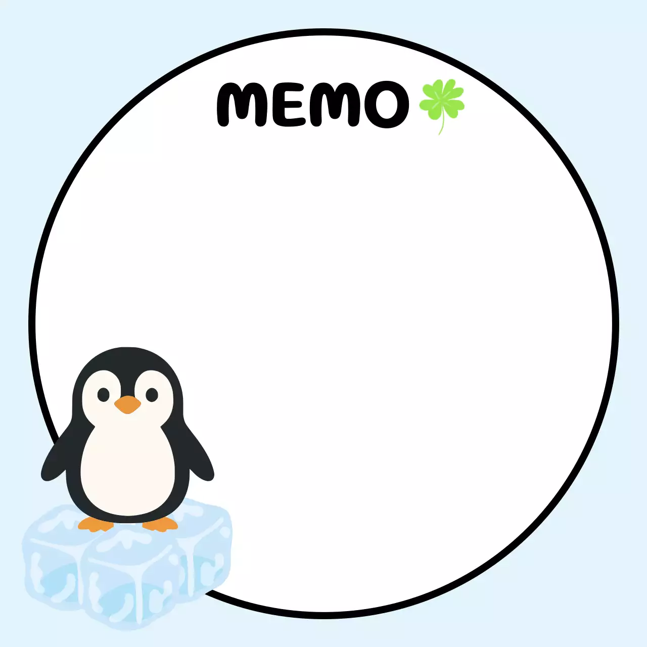 하늘색 아기자기한 동물 문구