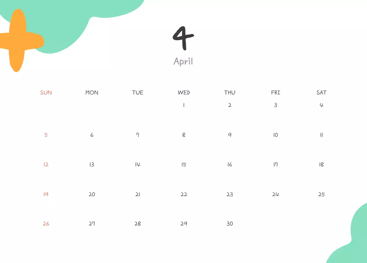 연보라 아기자기한 도형 일러스트