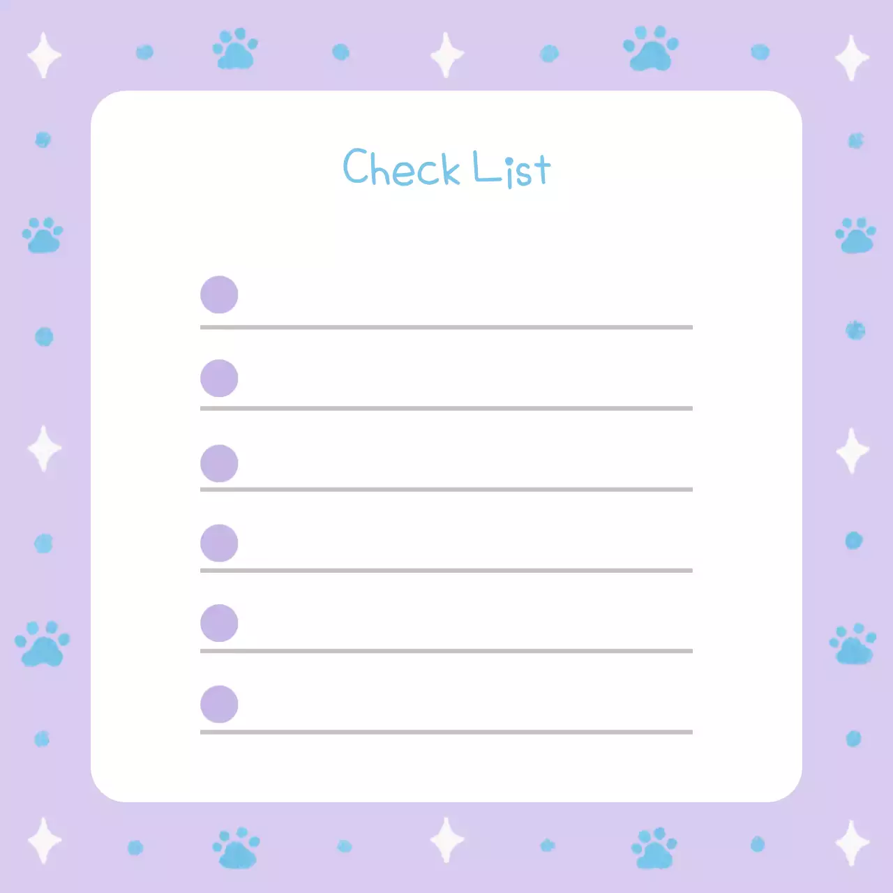 연보라색 아기자기한 느낌의 생산성 플래너