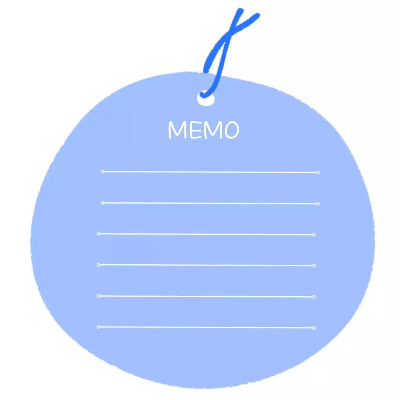 하늘색 동그란 심플 문구