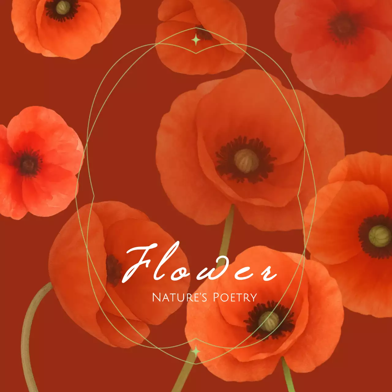 붉은 자연 꽃 배경