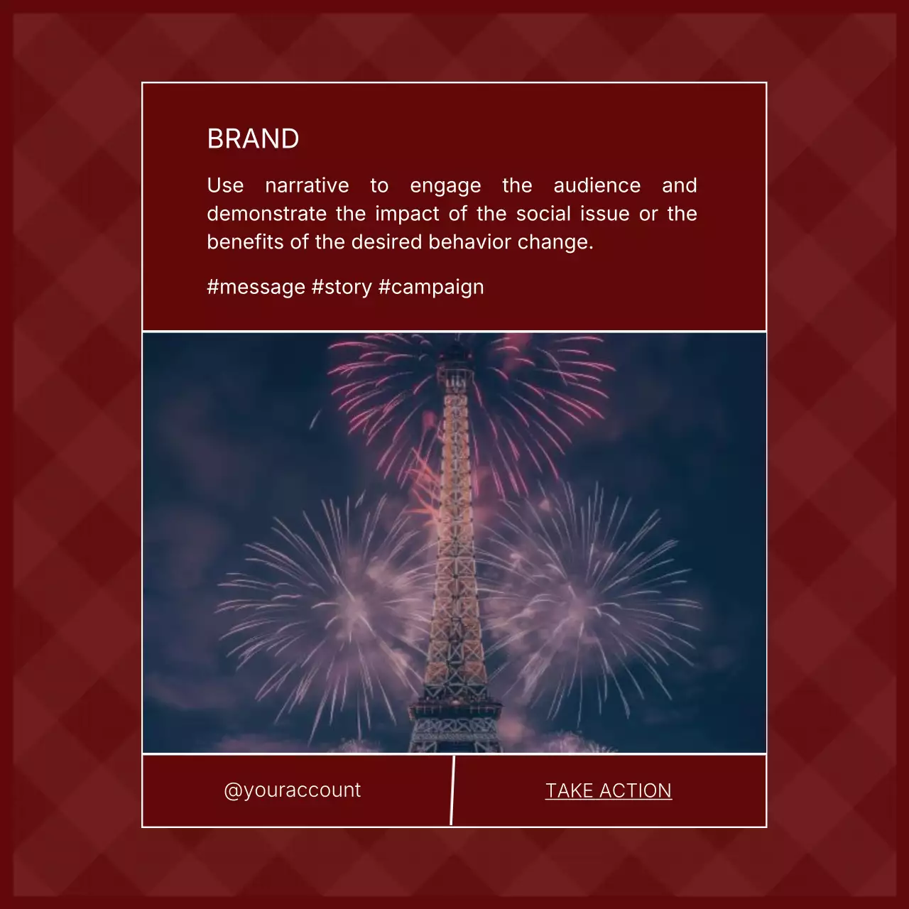 Red Modern Campaign Advertisement Social Media Post