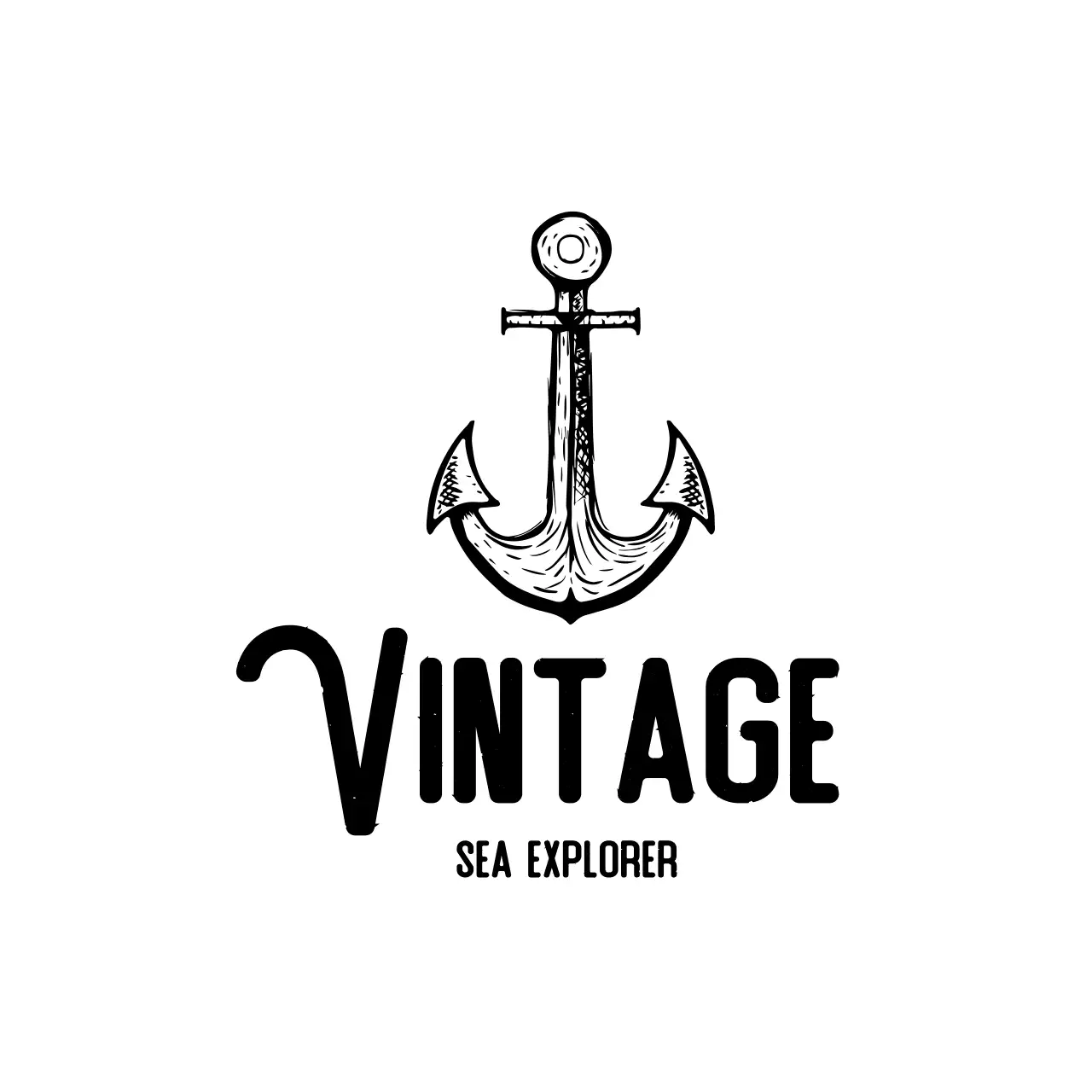 black vintage nautical advertisement